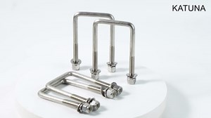 4Pack 1/2" x 2-1/16"x 4-3/4" Square U-Bolts, Hot-dip Galvanized Square U-Bolt Boat Trailer U-Bolts with Washers and Nuts for Sailboat Trailer Automobiles Industrial Part.