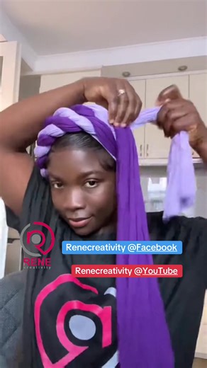 Two Colours Turban Headwrap Tutorial