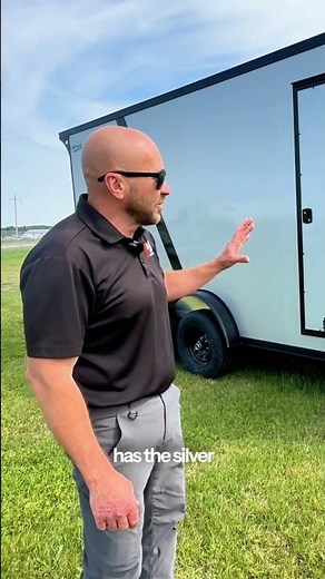 Lightning 7.5x18 Enclosed Trailer | Blackout Package in Silver | Best Cargo Trailer for 2025