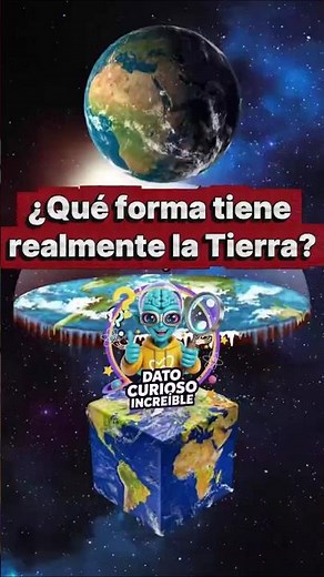 ¿Qué forma tiene realmente la Tierra? #tierra #ciencia #curiosidades