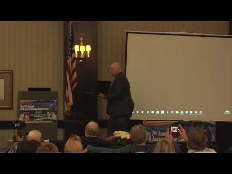David Knight speaking at the 2019 JFK Assassination Conference in Dallas, Texas.