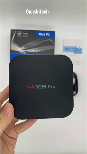 2021 Hotselling Wintel W8 Pro Tv Box From Qunshitech Dual Intel Mini PC Win10 Quad Core 64Bit TV Box 2G/32G BT 4.0