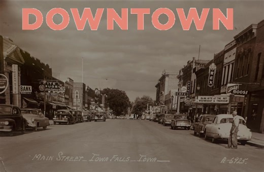 THROWBACK THURSDAY!!! • Do you refer to this as UPtown or DOWNtown? • Either way, this photo from back in the day showcases some great signage!!! • Any of our history buffs know the apoximate year this was taken? #uptown #downtown #cityofiowafalls #history #iowafallsiowa #sceniccity #hardincountyiowa | City of Iowa Falls