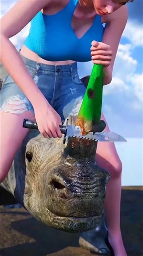 मेरे गैंडा का सिंघ सड़ गया है🥵 ll Carriage House wooden artist ll #cartoon #shortvideoshortvideo