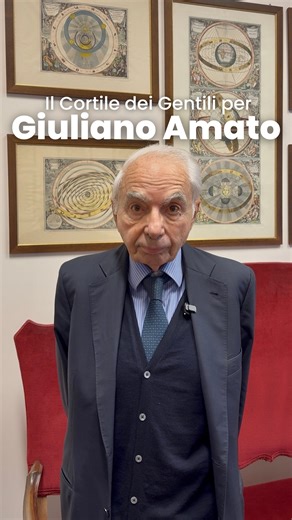 Fondazione Cortile dei Gentili on Instagram: "Il Cortile dei Gentili raccontato dal nostro Presidente Giuliano Amato. 📍 Seguite tutte le attività della Fondazione sui nostri canali social e rimanete aggiornati sugli eventi e sulle pubblicazioni – comprese quelle del Cardinal Ravasi – visitando il nostro sito al link in bio. #CortiledeiGentili #Amato"