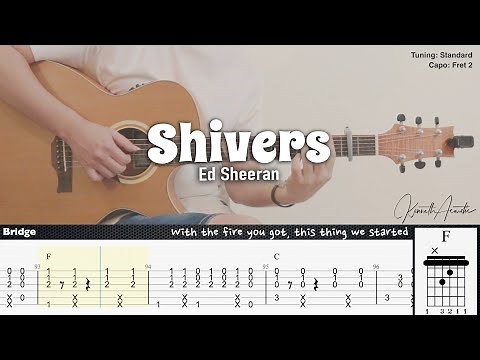 Shivers - Ed Sheeran | Fingerstyle Guitar | TAB + Chords + Lyrics