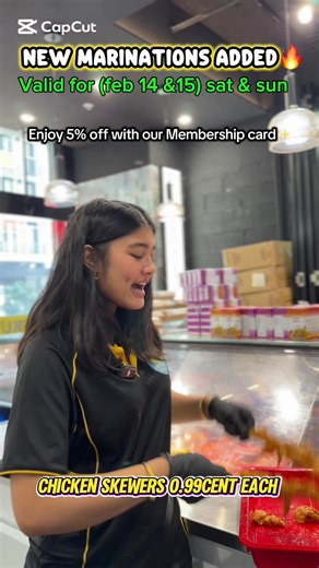 Weekend Specials on Marinated Chicken and Goat Meat