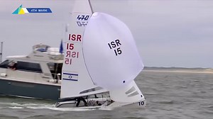 Take a peak at the highlights from the Mixed Dinghy Medal Race 🏅 Niall Myant-Best talks us through it 🎤 #GetReadyForTheBest | #AllianzSWC23TheHague | World Sailing
