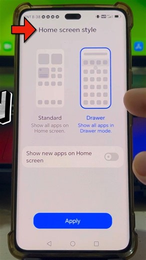 How to Change Home Screen Style in HONOR Mobile Phone #shorts