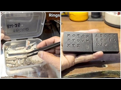 Name wali silver ring | silver alphabetical ring | new designer beautiful silver rings making