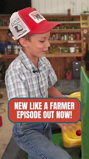 Viral young farmer @justajacksonthing joins Like A Farmer to show us around, and teach us a thing or two about his equipment. Check it out now at the link in our bio! #jacksonlaux #jacksonfarmer #justajacksonthing #farmer #youngfarmer #tractor #tractorkid