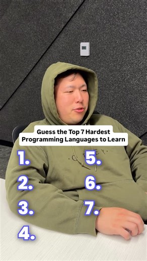 Educative on Instagram: "Can you name the top 7 hardest programming languages to learn in 2025 according to the latest developer survey? 👀🤔 . . #developerlife #softwaredeveloper #softwareengineering #devmemes #developermemes #programmerhumor #programminghumor #coderslife #Css #devhumor #javascript #chatgpt #softwareengineer #discipline #codebase #documentation #ui #ux #techhumor"