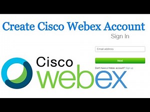 How to Create Cisco Webex Meeting Account | in laptop/desktop