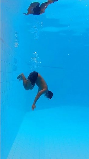 Underwater reverse tumble turn tutorial