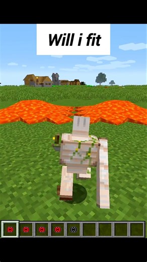 Will I Survive This Lava Gap? 🔥 #minecraft