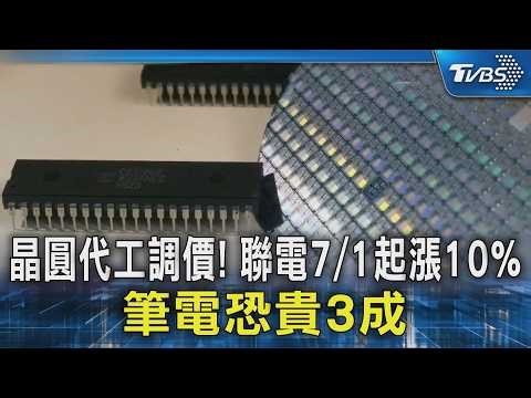 晶圓代工調價! 聯電7/1起漲10% 筆電恐貴3成｜TVBS新聞 ‪@TVBSNEWS02‬
