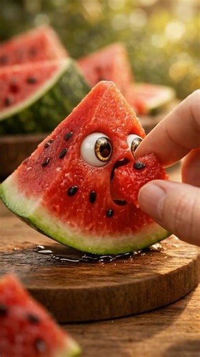Tiny Watermelon Eating Watermelon 🍉 Wait... Is This Allowed