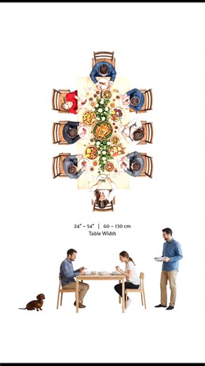 Architect and interior design | Ergonomic Dining Space Dimensions | Instagram