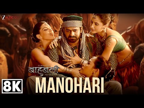 Manohari 8K Video | Baahubali - The Beginning | Prabhas & Nora Fatehi | Divya Kumar & Neeti Mohan