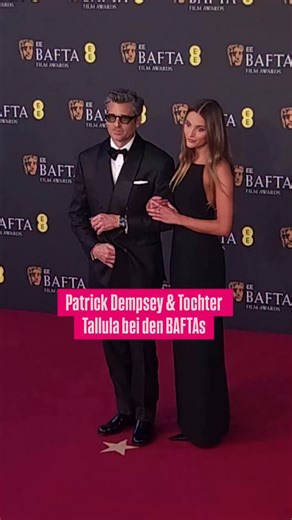 Tapferer Auftritt von Patrick Dempsey: Nur wenige Tage nach dem Tod seines “Grey’s Anatomy”-Kollegen und Freundes Eric Dane schritt der Schauspieler bei den BAFTAs über den Red Carpet. 🥺 Unterstützung bekam er dabei von seiner bildhübschen Tochter Tallula Fyfe Dempsey. 🥰 #patrickdempsey #Bafta #baftaawards #okmag | OK! Magazin
