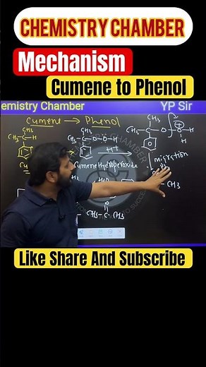 Cumene to phenol mechanism #chemistrychamber