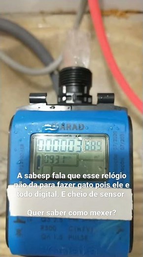 relógio de água novo Sabesp Israelita
