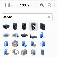 Use the search box to find shapes and icons | draw.io | Facebook