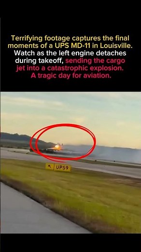 Moment Cargo Jet Explodes in Massive Fireball! (Louisville 2025) #shorts #aviation