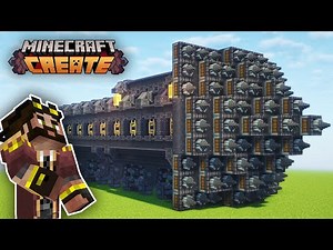 GIANT DRILL contraption in Minecraft Create Mod (#9)