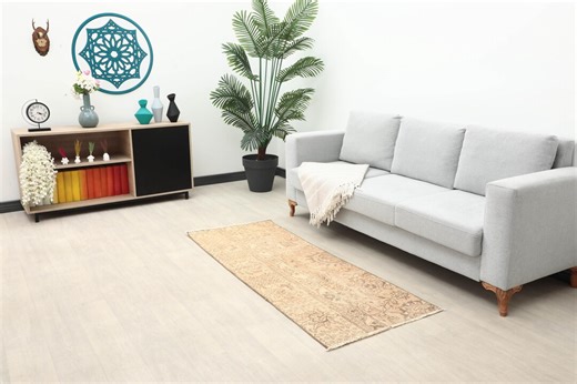 2x6 Red Turkish Runner, 2x6 Oushak Runner, 2x6 Bohemian Runner, Handwoven Rug, Vintage Wool Runner, Patterned Runner, Faded Rug - Etsy