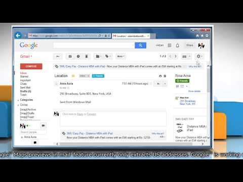 How to enable Google™ Maps previews in Gmail®