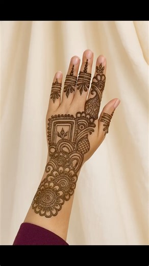 Easy back hand mehndi design 💞💖💕 #easymehndidesign #shorts #backhandmehndi #henna