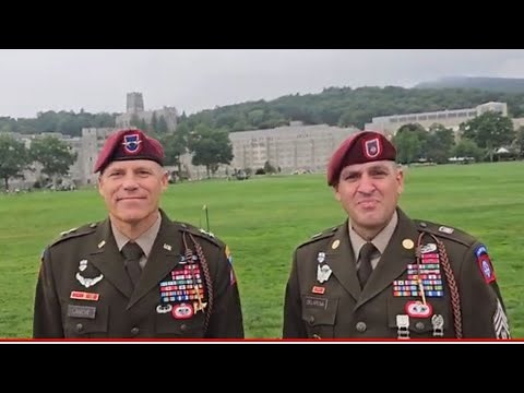 82nd Airborne Division Leaders Maj Gen Christopher LaNeve CSM Randolph Delapena Visit West Point