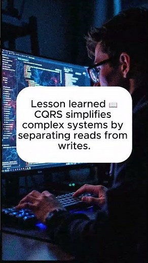 CQRS explained in 15 seconds (read/write separation)