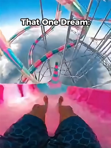 I don't like when I dream this! #nightmare #waterslide #waterslidepov #waterslidefail