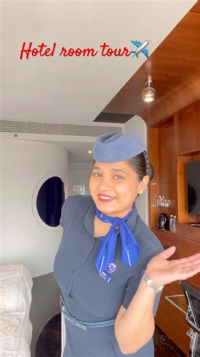 #Airhostess | Hotel Room tour #cabincrew #viral #indigoairlines #youtubeshorts #ytshorts