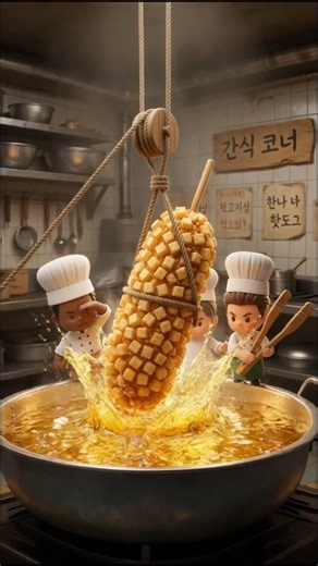 ASMR Giant Potato Corn Dog Recipe 🌭 Little Kitchen Stop Motion