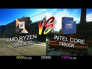 9800X3D vs 14600K MAX OVERCLOCK | Escape from Tarkov | 0.16.9 | CPU Bound Benchmark