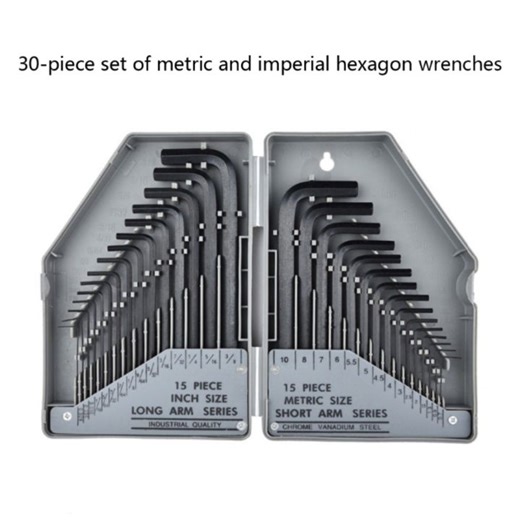 GLOWLITE With Foldable Storage Case Metric Imperial Hex Key Socket Wrench Hand Tools Kit Spanner Key Set Allen Wrench Hexagon Spanner Allen Key Hex Set Screwdriver Set | Lazada