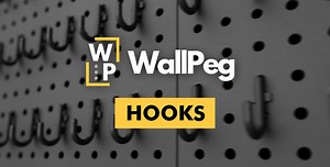 WallPeg 48" wide pegboard kit with locking peg hooks