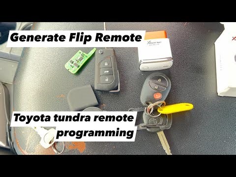2007-2017 Toyota Tundra Remote generating and programming using vvdi key tools max and FT-OBD