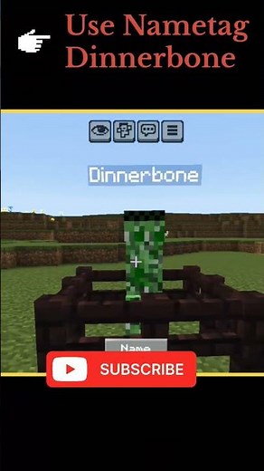 Dinnerbone (invert mob) 😱 in minecraft #minecraft #shorts