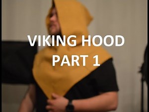 Viking Clothes - How to sew a hood from Skjoldehamn by hand PART 1