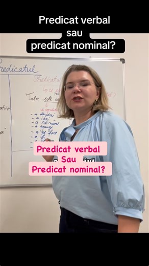 Loredana Noje on Instagram: "Predicat verbal sau predicat nominal? 🤯 Dacă încă le încurci, videoclipul ăsta e pentru tine. Explic simplu, cu exemple clare și fără stres. #haicu10 #predicat #constructiepasiva #limbaromana #predicatnominal"