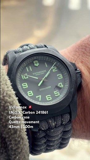 Tuesday ⌚️ : Victorinox I.N.O.X. Carbon 241861 44mm #victorinox #victorinoxwatch #swissmade #watch