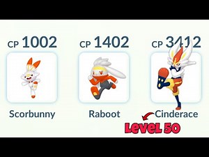 using (Scorbunny, Raboot, Cinderace) Evolution Line in Pokemon GO.