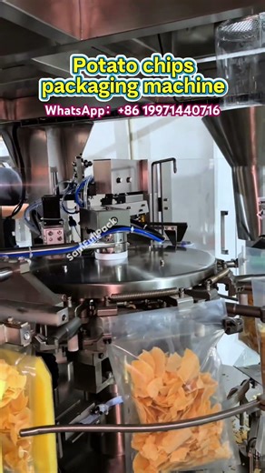 potato chips packing machine，20-500g #snackpackagingmachine #packagingmachine #packagingmachinery