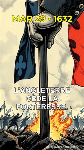 Trois ans de drapeau anglais sur Québec.\nPuis, la plume sur le... (1632) #shorts