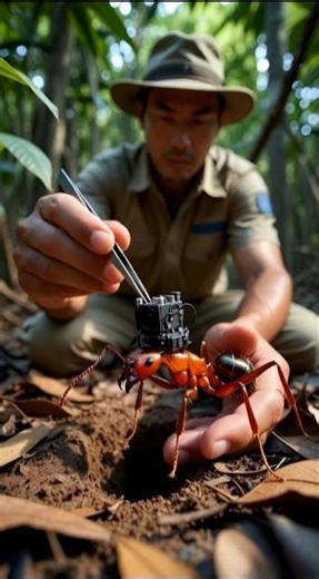 POV: Inside a Real Trap-Jaw Ant Colony | Body-Mounted Micro Camera