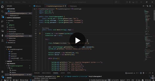 🚀 Excited to share my new project: Hospital Management API I built a simple backend system to manage hospital operations like patients, doctors, and appointments. 🔧 Tech Stack Java MySQL JDBC ✨… | Anushka Awasthi